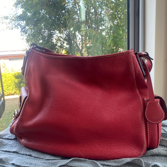 Dooney & Bourke Bags | Leather Shoulder Bag | Color: Red - Picture 3 of 5